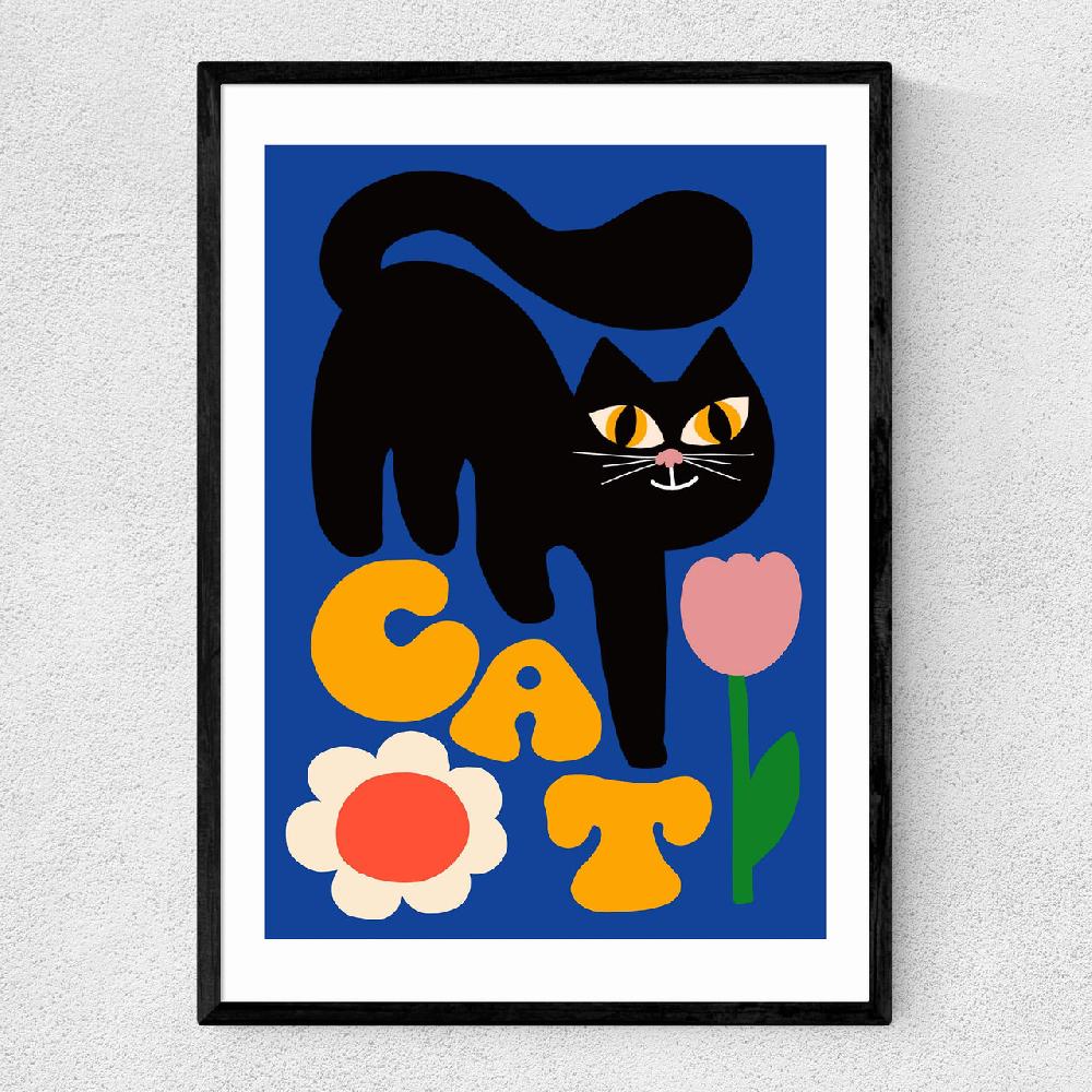 east end prints Cat and Tulip