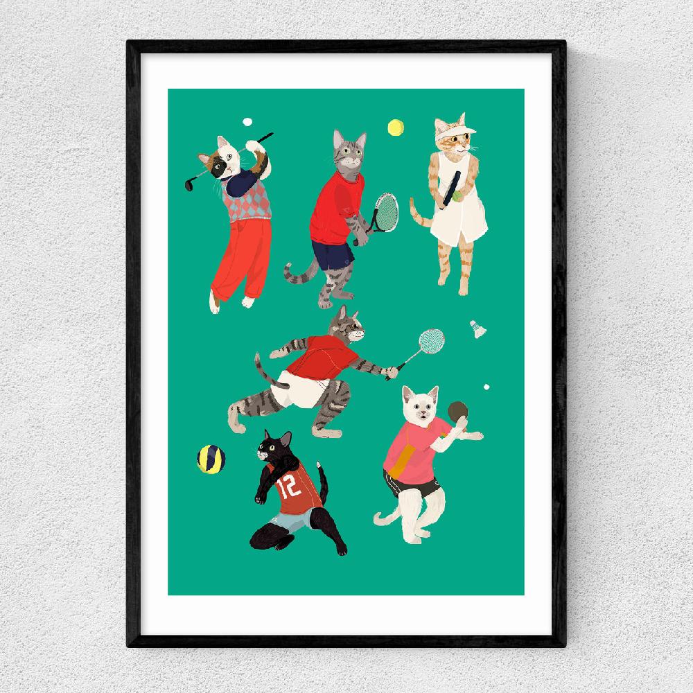 east end prints Cat Ballsport