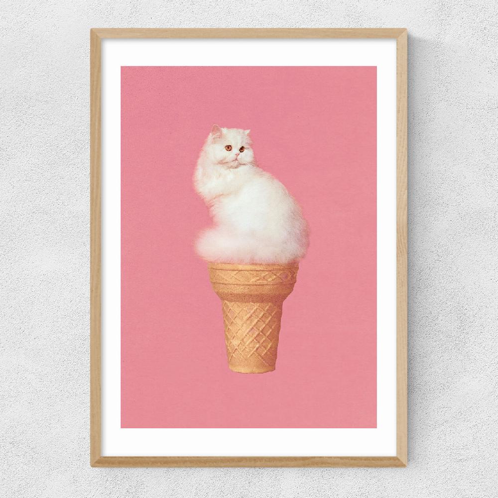 East End Prints Cat Ice Cream