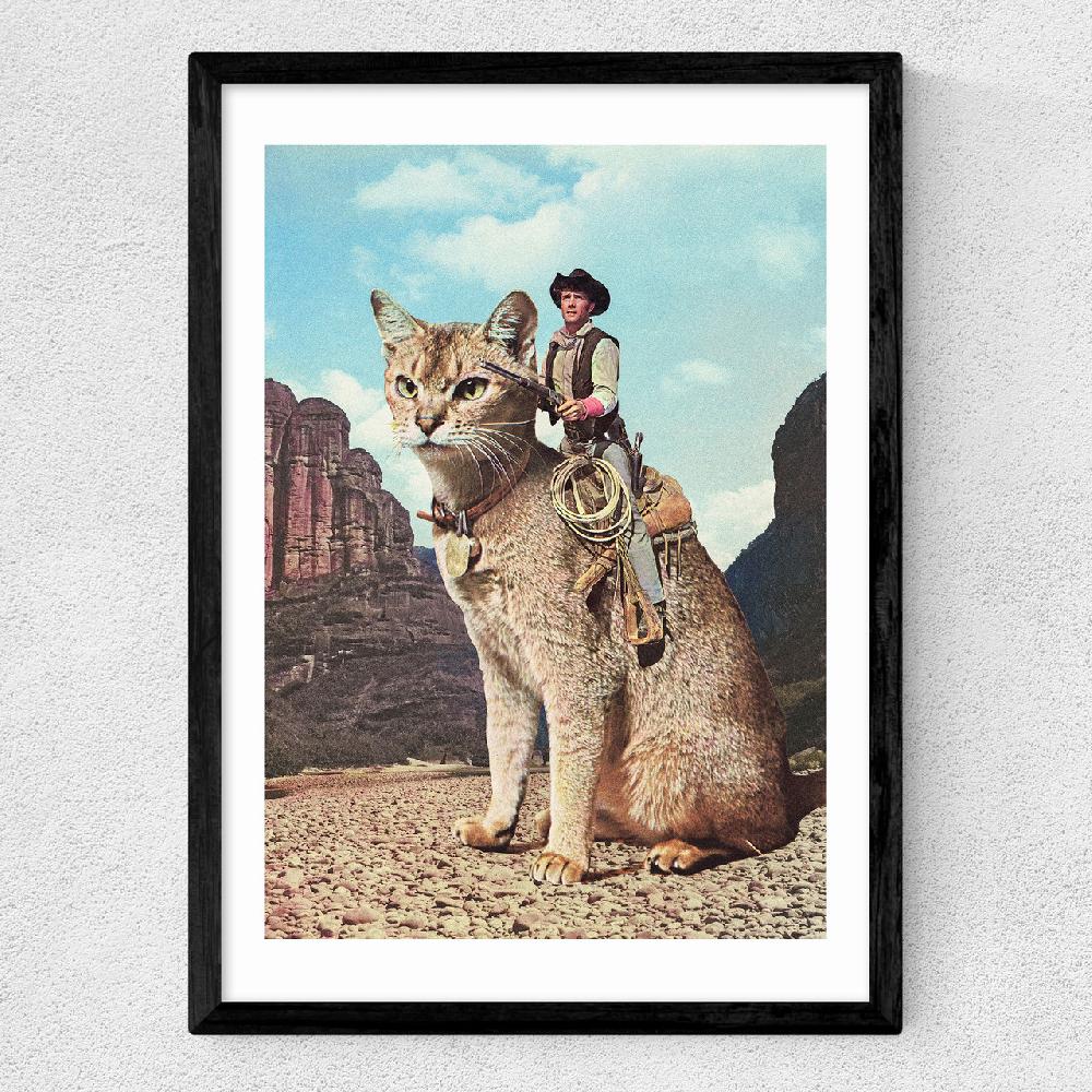 East End Prints Cat Lone Ranger