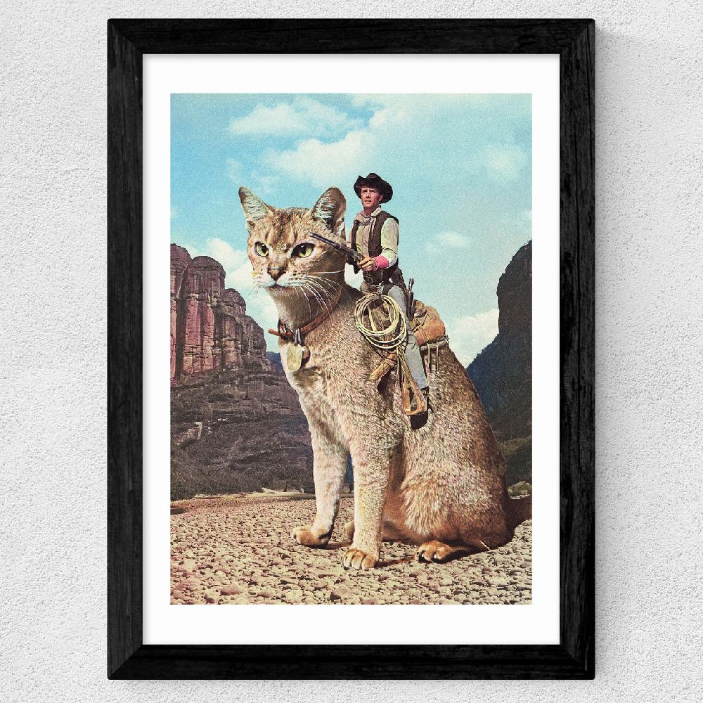 East End Prints Cat Lone Ranger