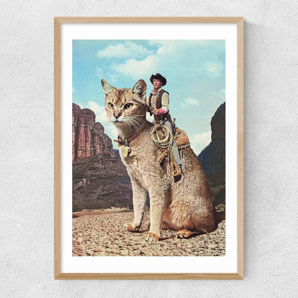 East End Prints Cat Lone Ranger