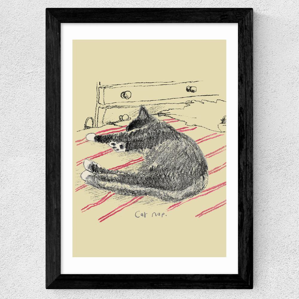 East End Prints Cat Nap By Poet And Painter