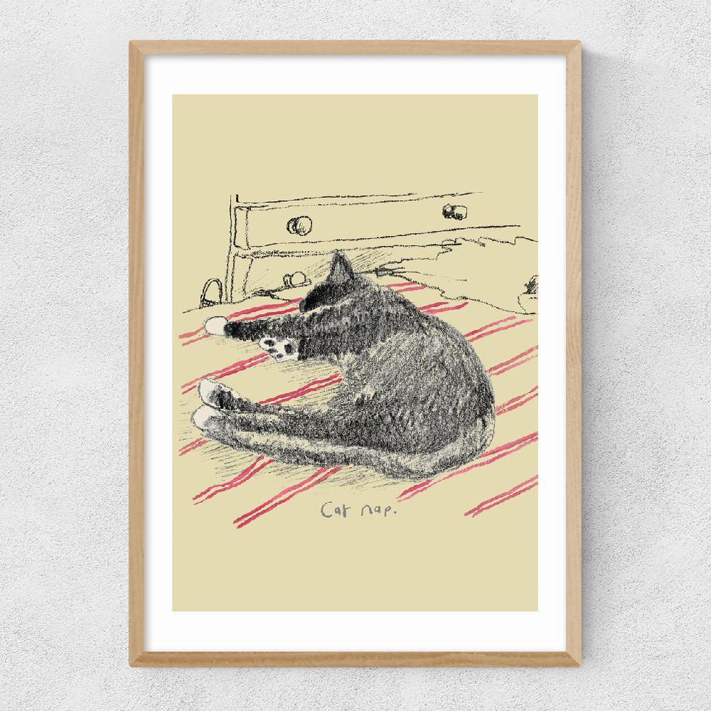 East End Prints Cat Nap By Poet And Painter