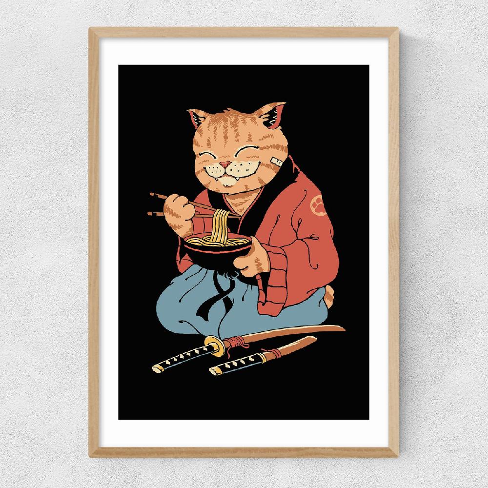 East End Prints Cat Ramen