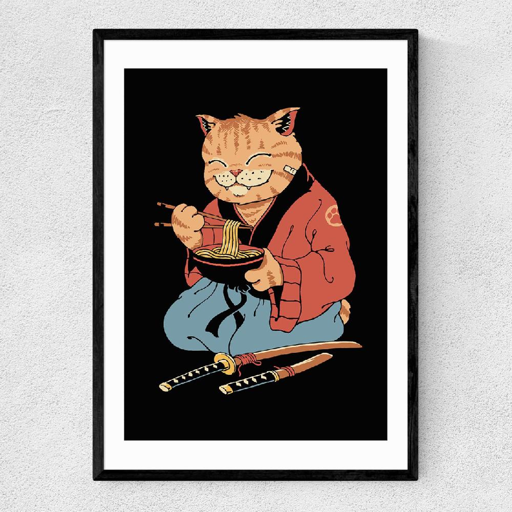 east end prints Cat Ramen