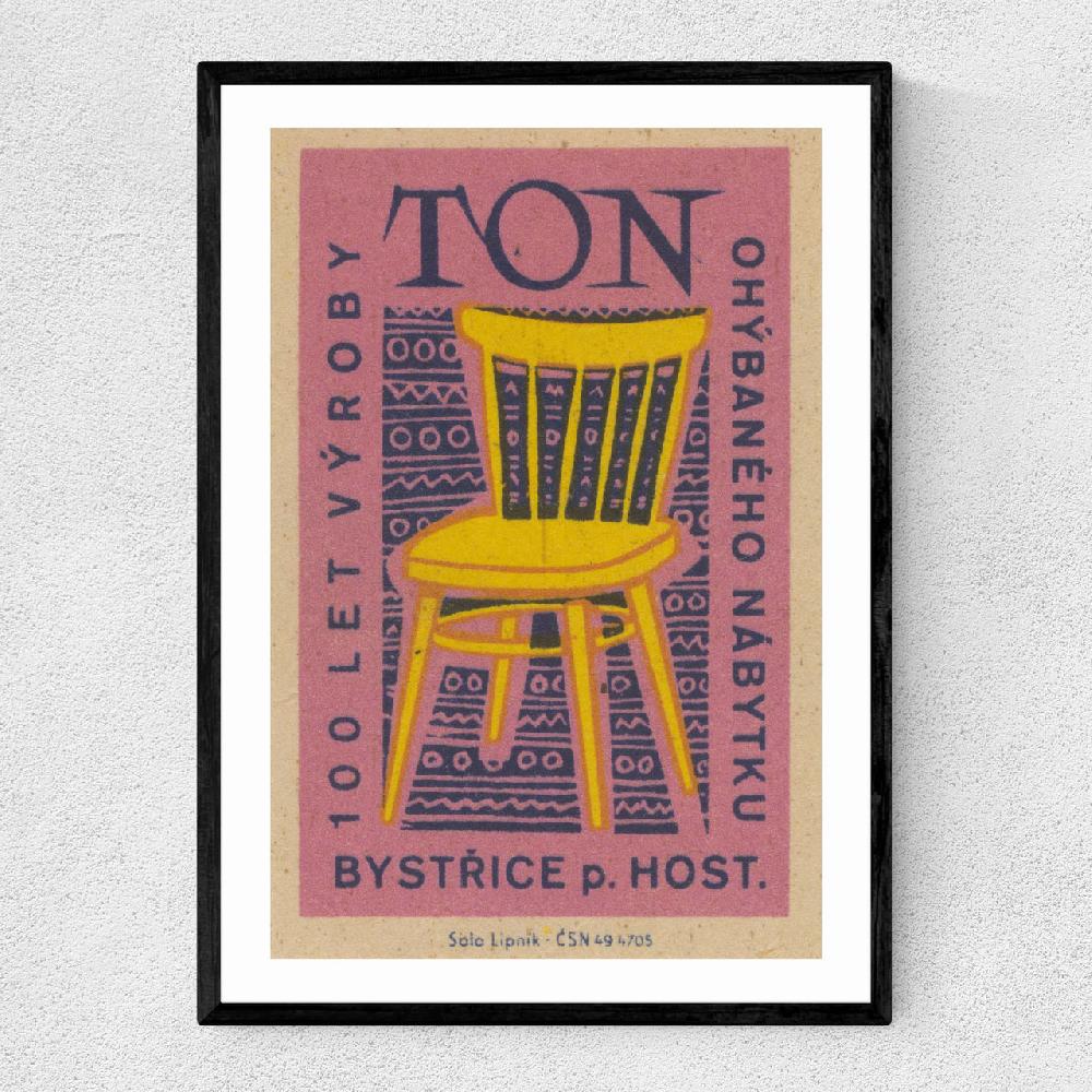 east end prints Chair Matchbox Label
