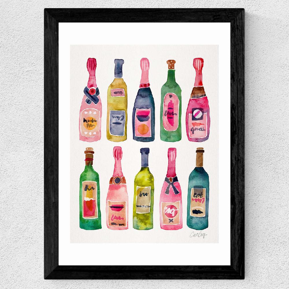 East End Prints Champagne By Cat Coquillette