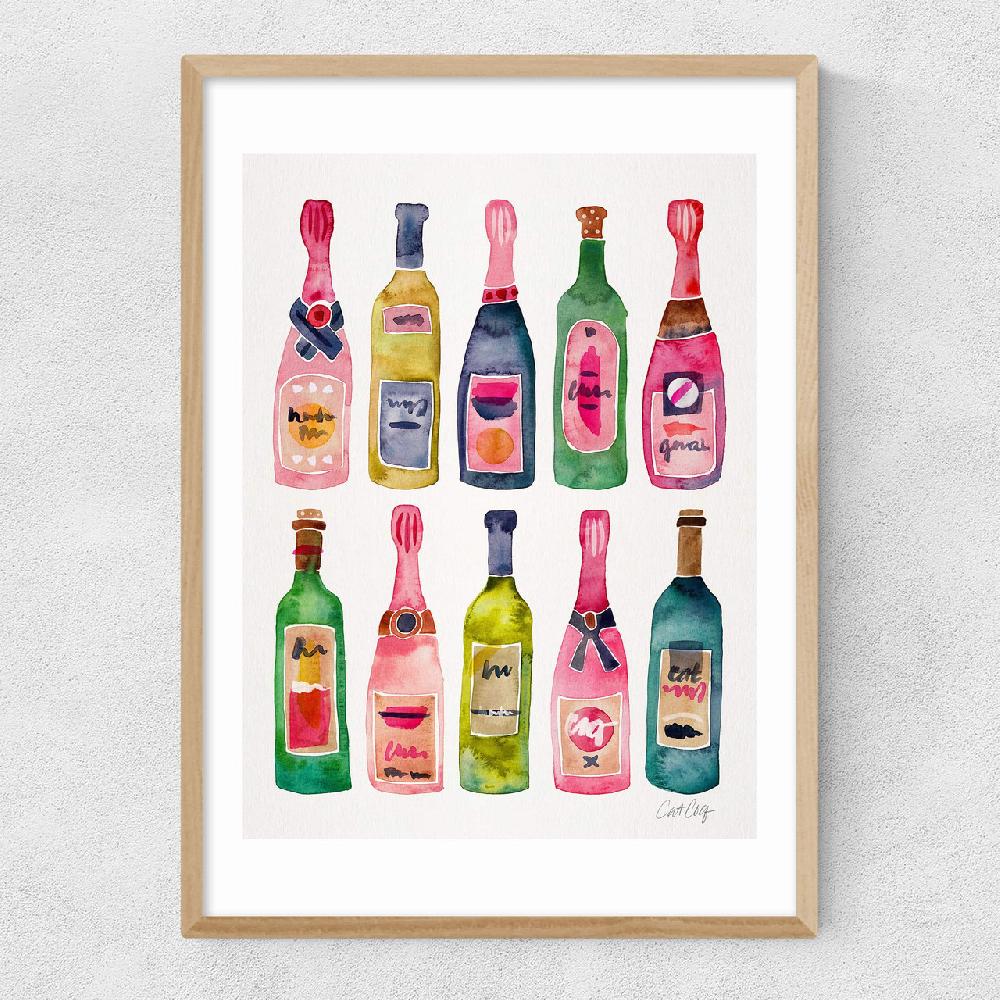 East End Prints Champagne By Cat Coquillette