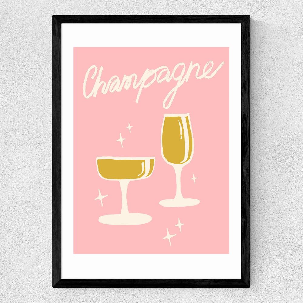 East End Prints Champagne By Tartagain