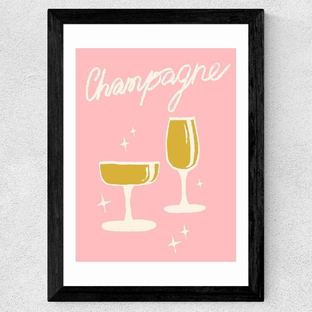 East End Prints Champagne By Tartagain