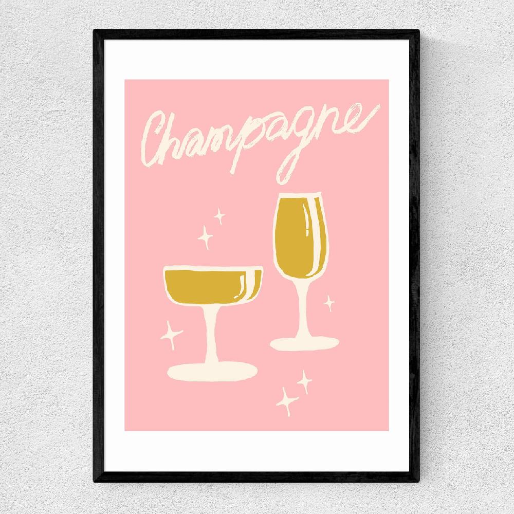 east end prints Champagne by Tartagain
