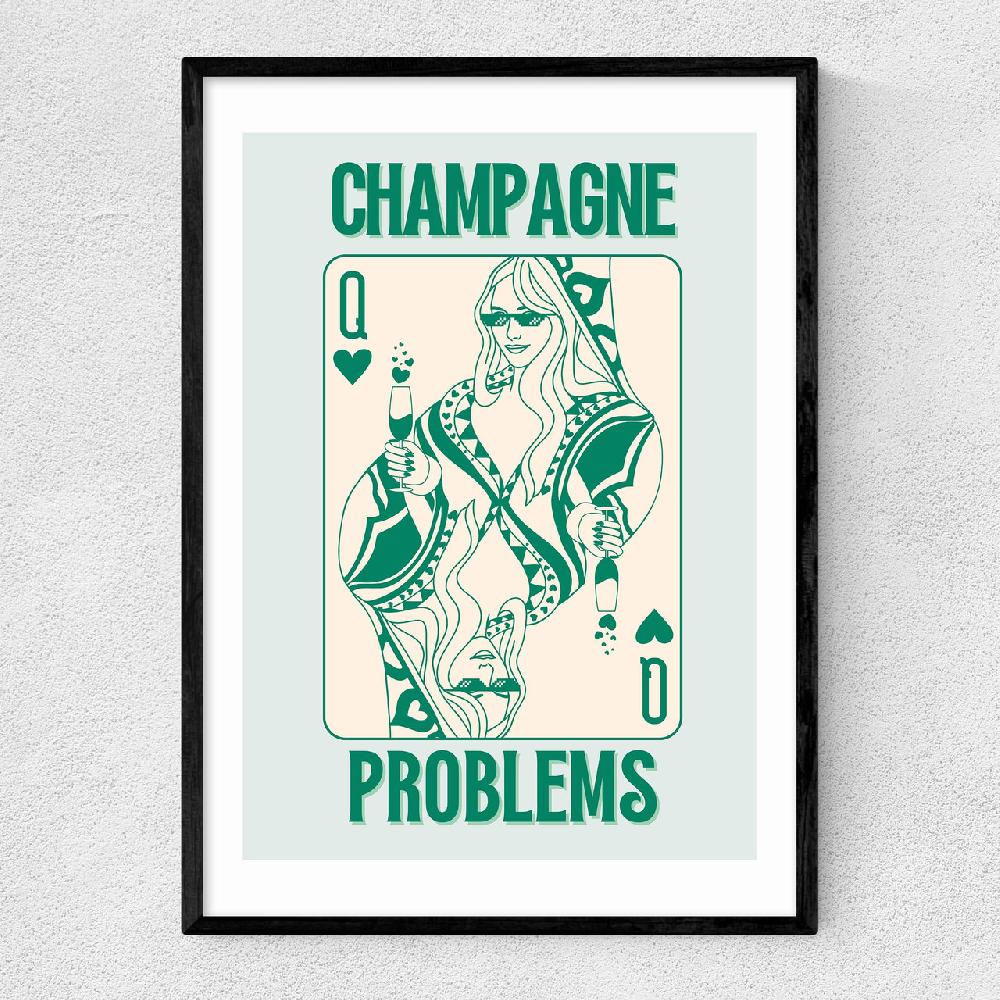 east end prints Champagne Problems