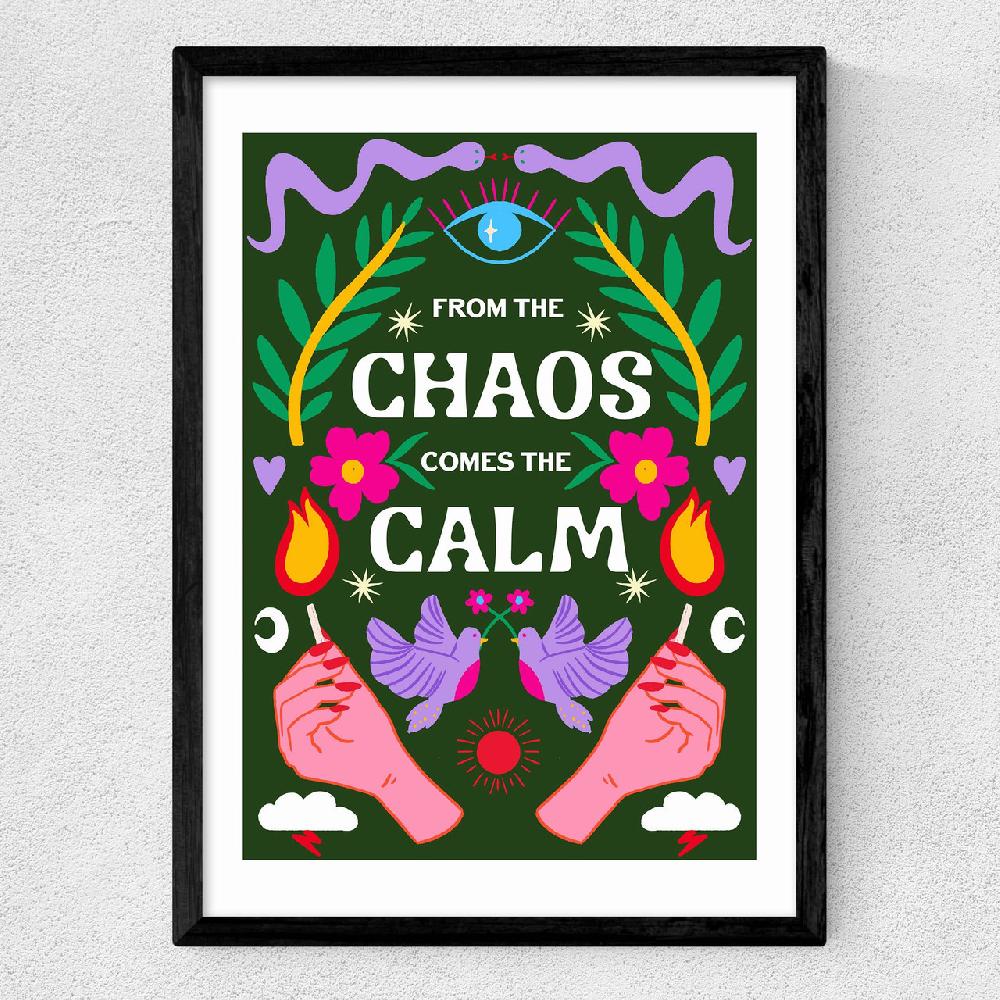 East End Prints Chaos Calm (Green)