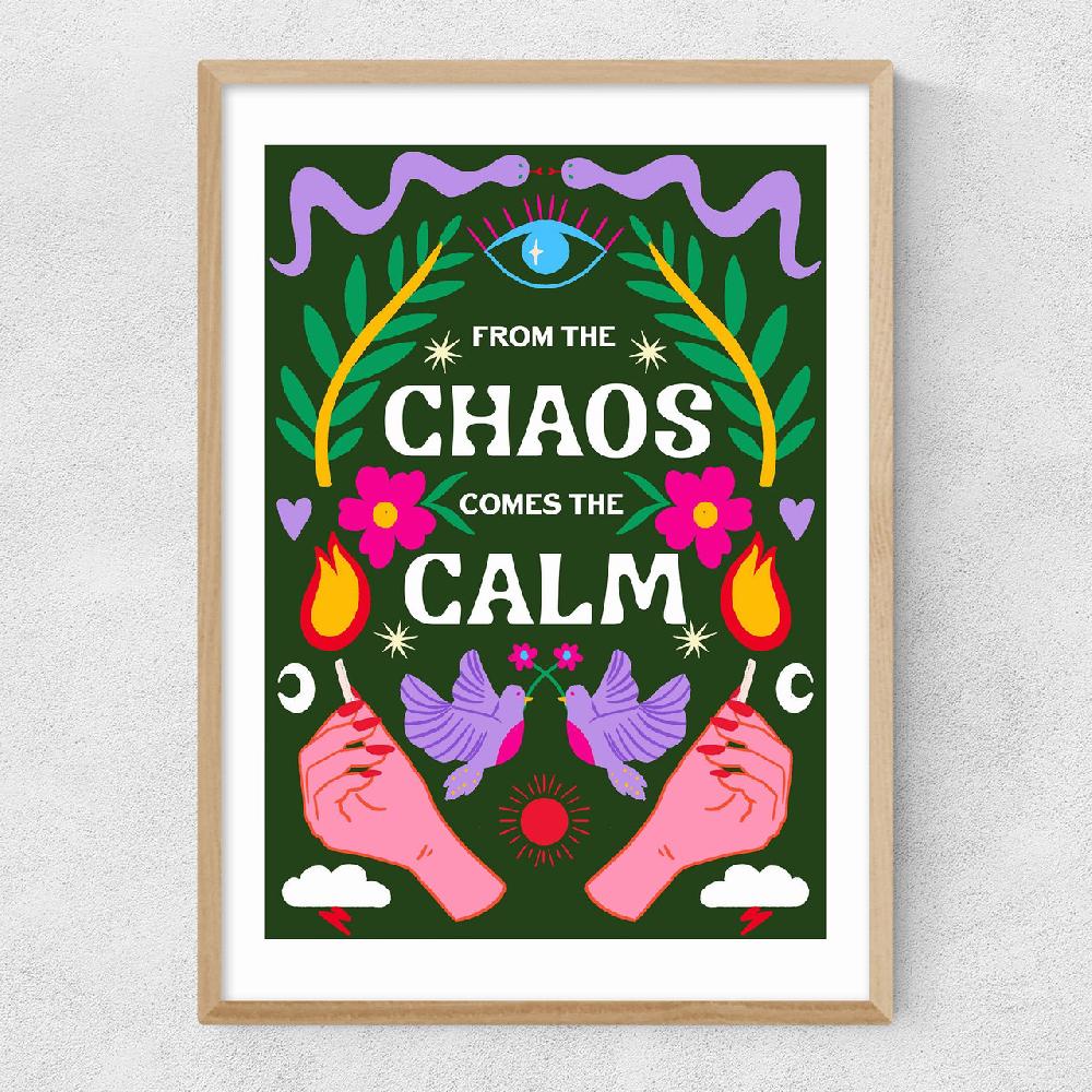 East End Prints Chaos Calm (Green)