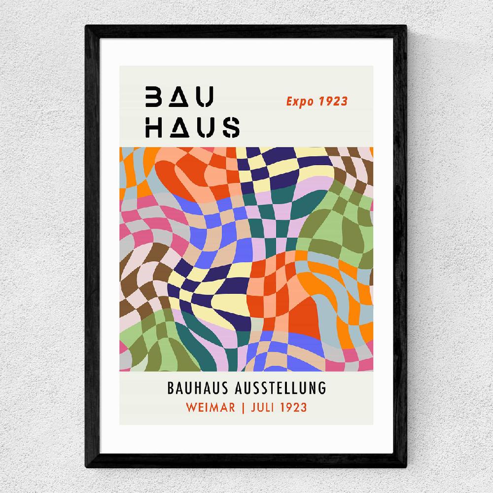 East End Prints Checkered Bauhaus
