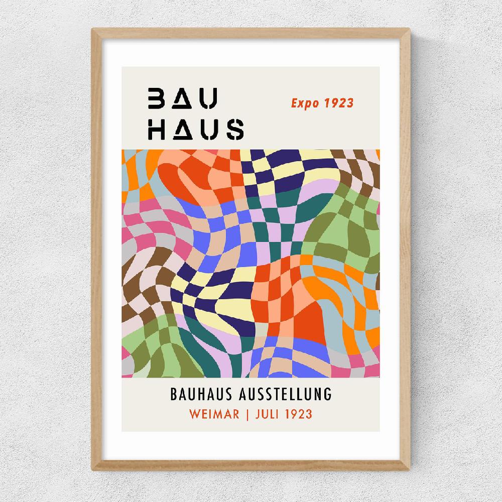 East End Prints Checkered Bauhaus