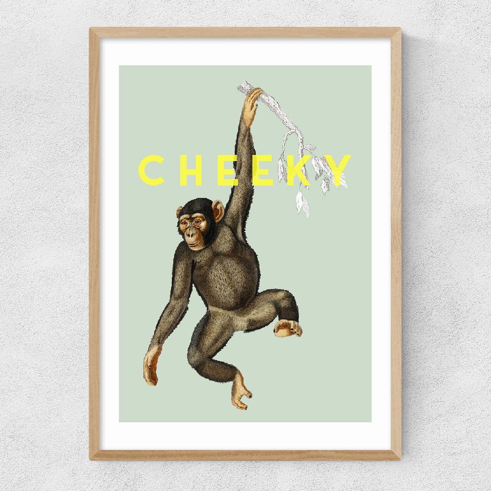 East End Prints Cheeky Monkey