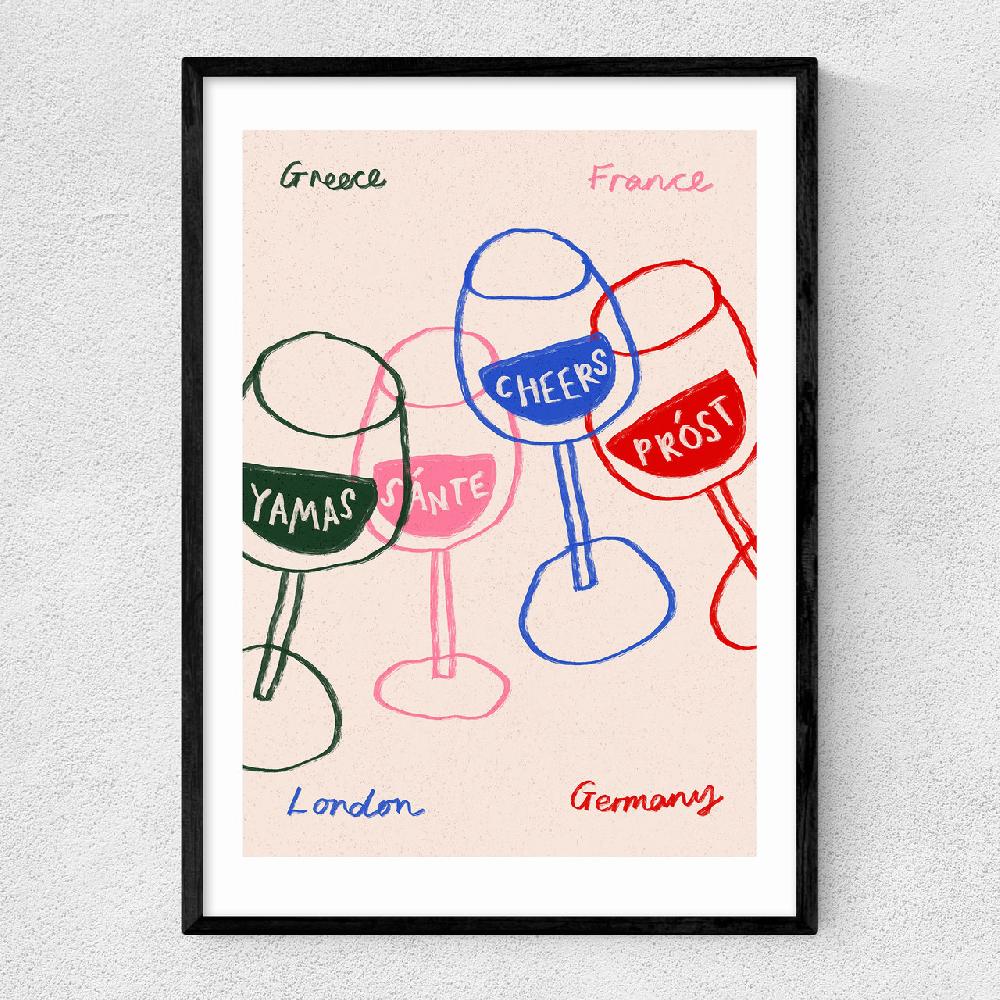 east end prints Cheers Glasses