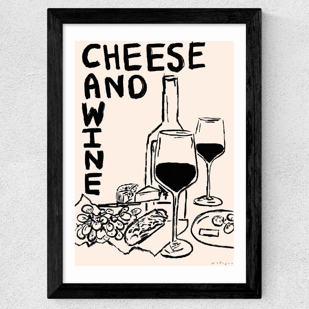 East End Prints Cheese Wine