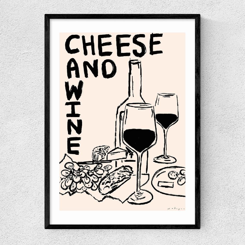 east end prints Cheese Wine