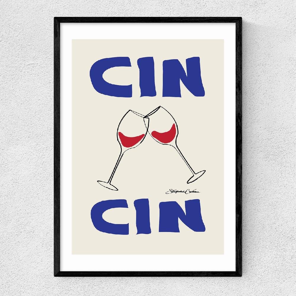 east end prints Cin Cin by Stephie Cardona