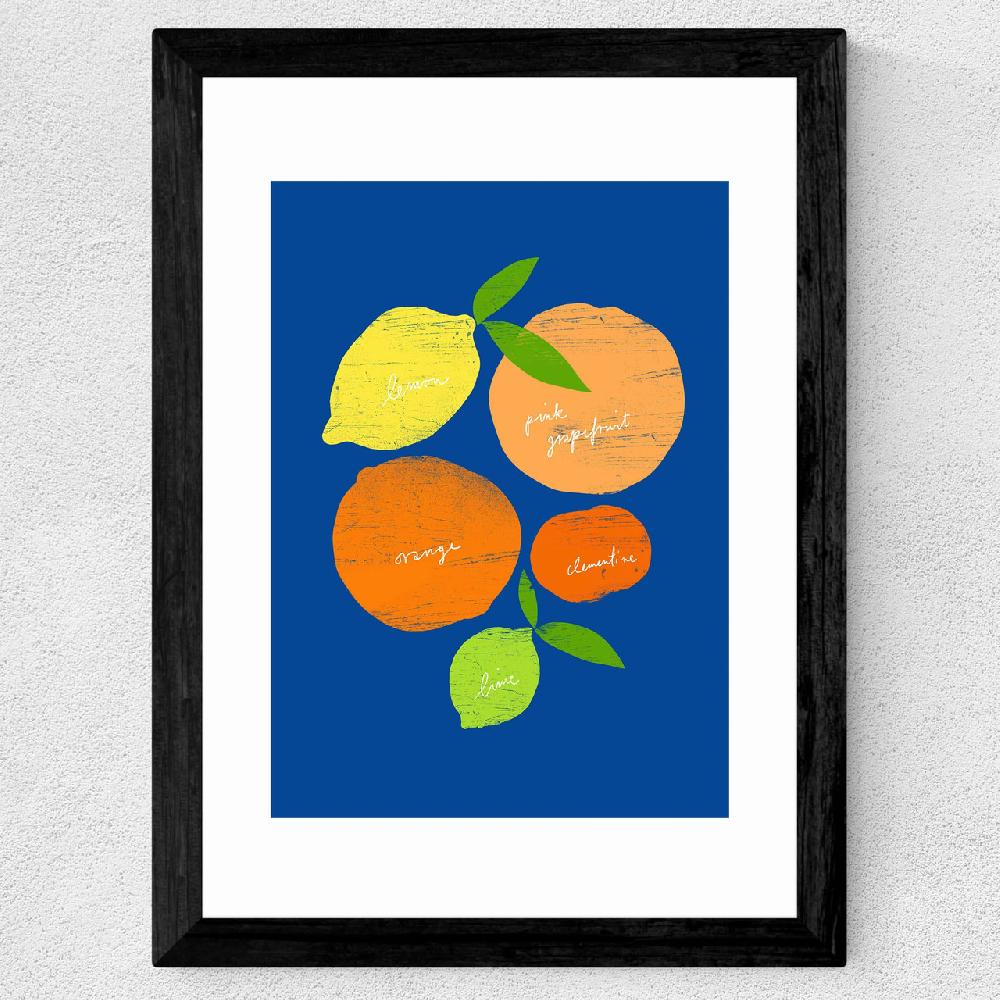 East End Prints Citrus Blue