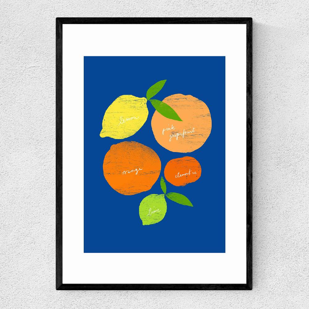 east end prints Citrus Blue