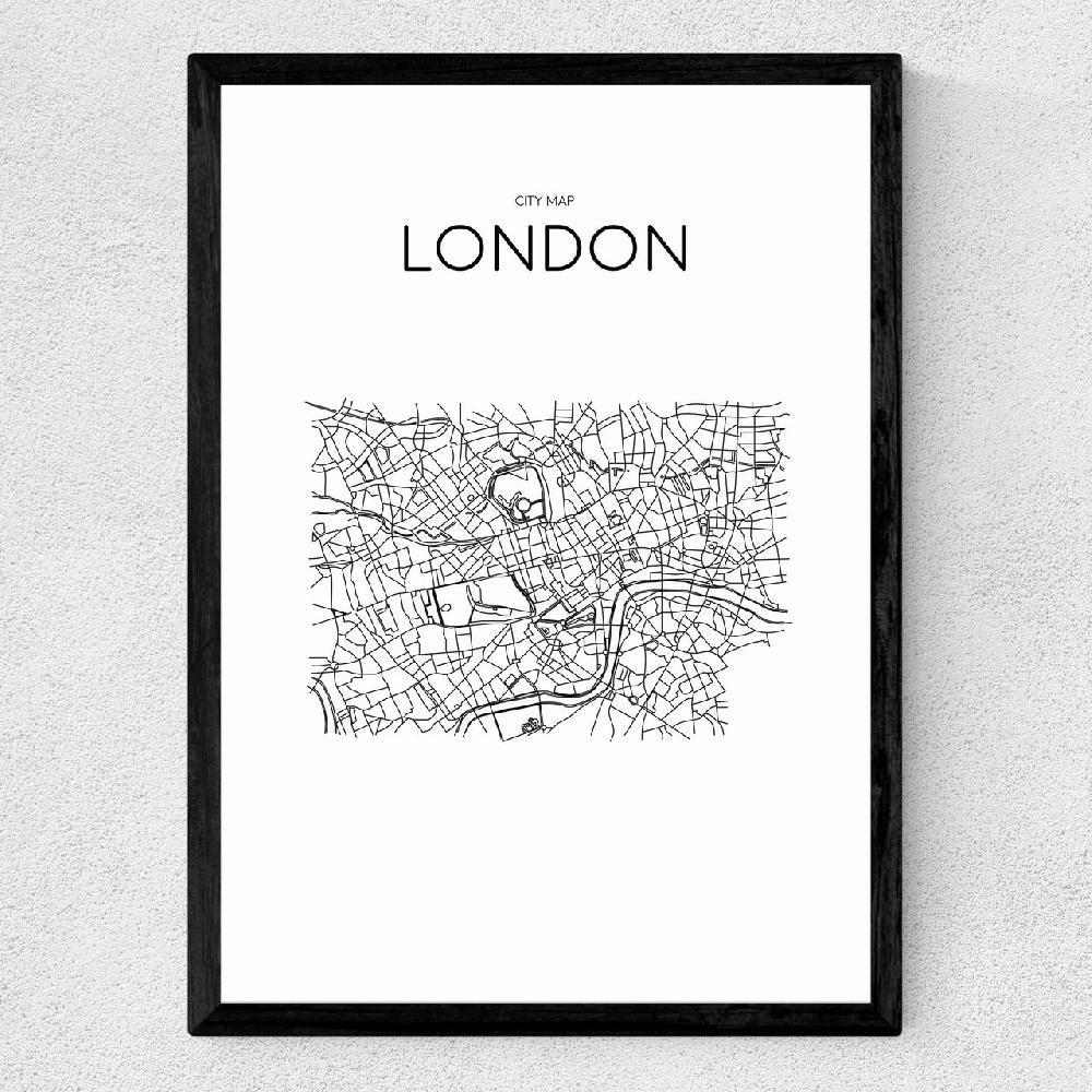 East End Prints City Map London