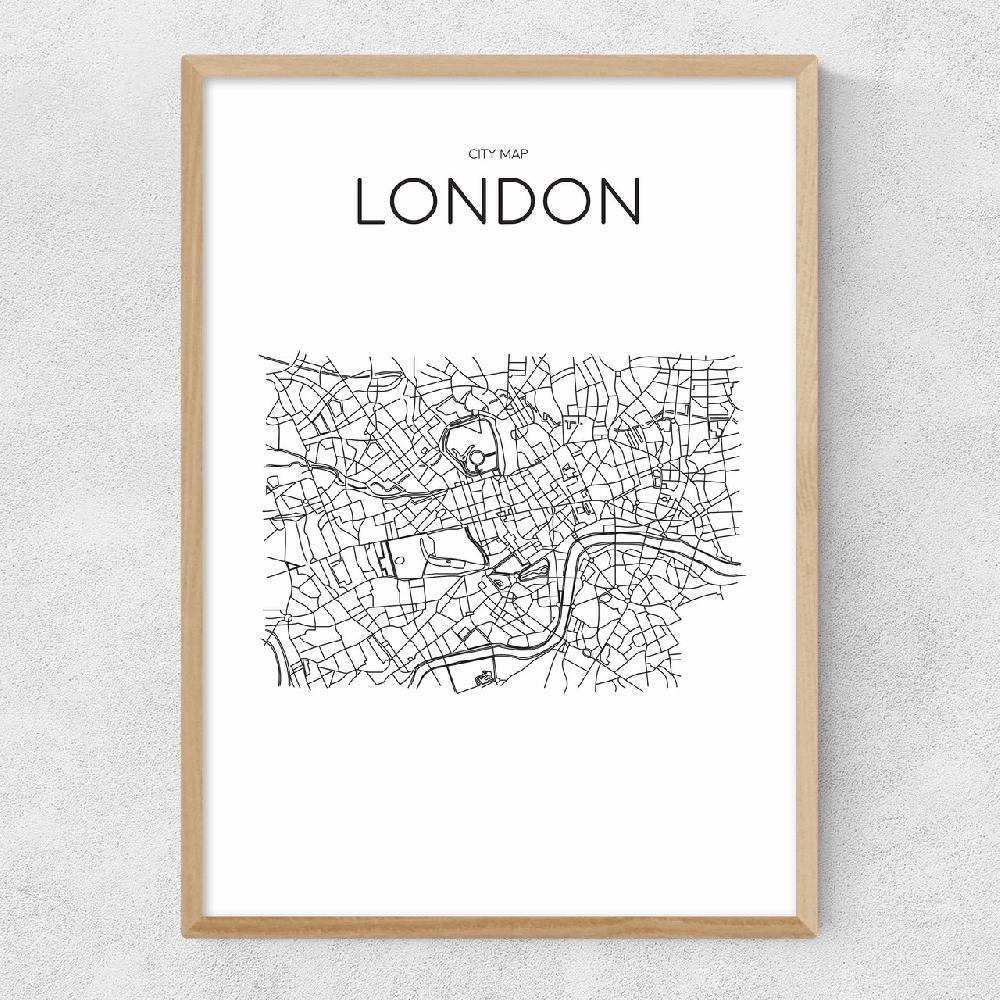 East End Prints City Map London