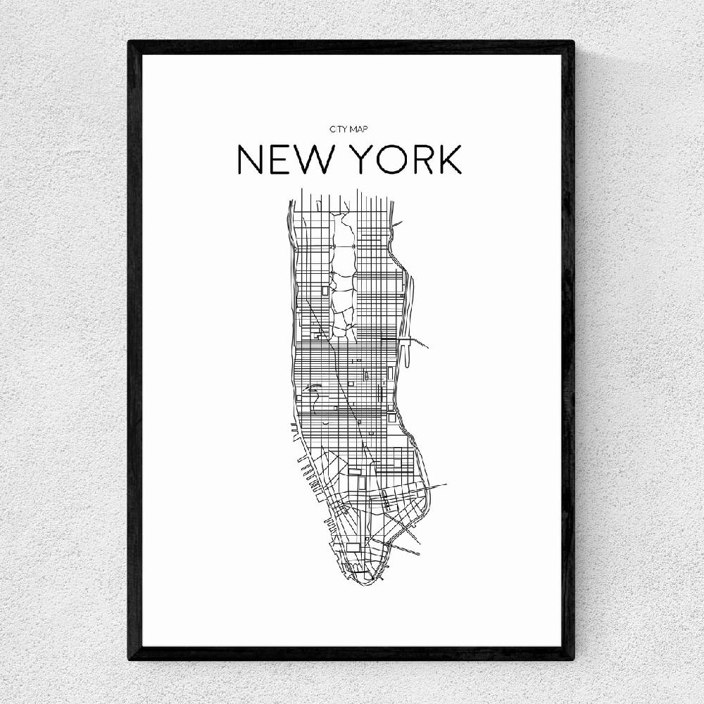 east end prints City Map New York