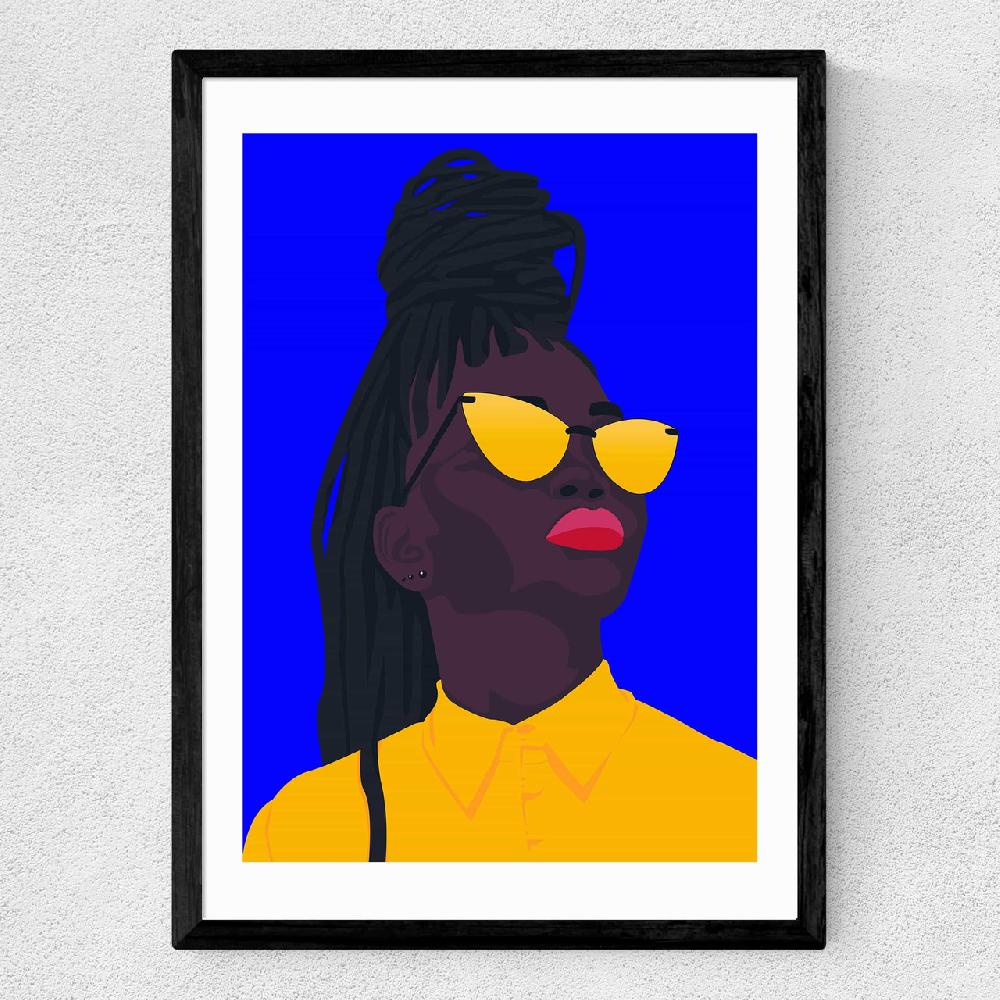 East End Prints Colorful Black
