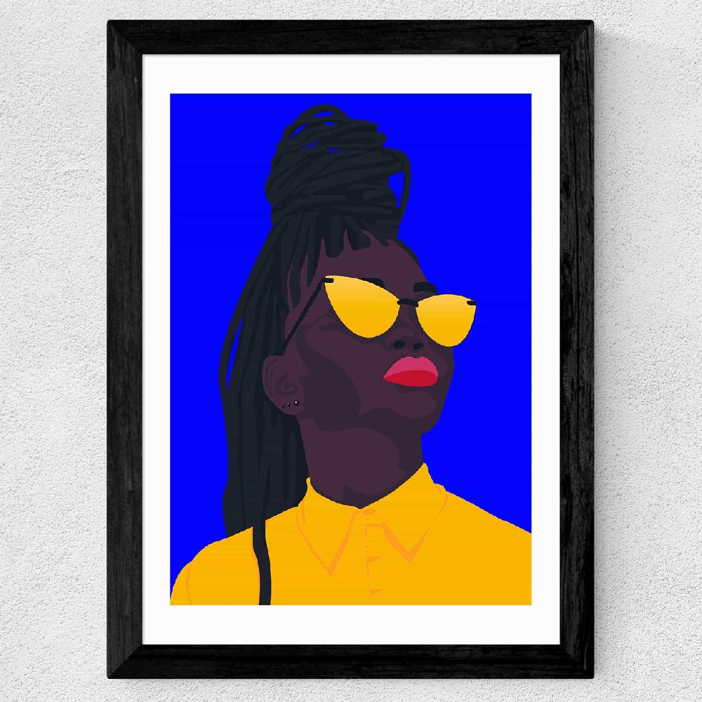 East End Prints Colorful Black
