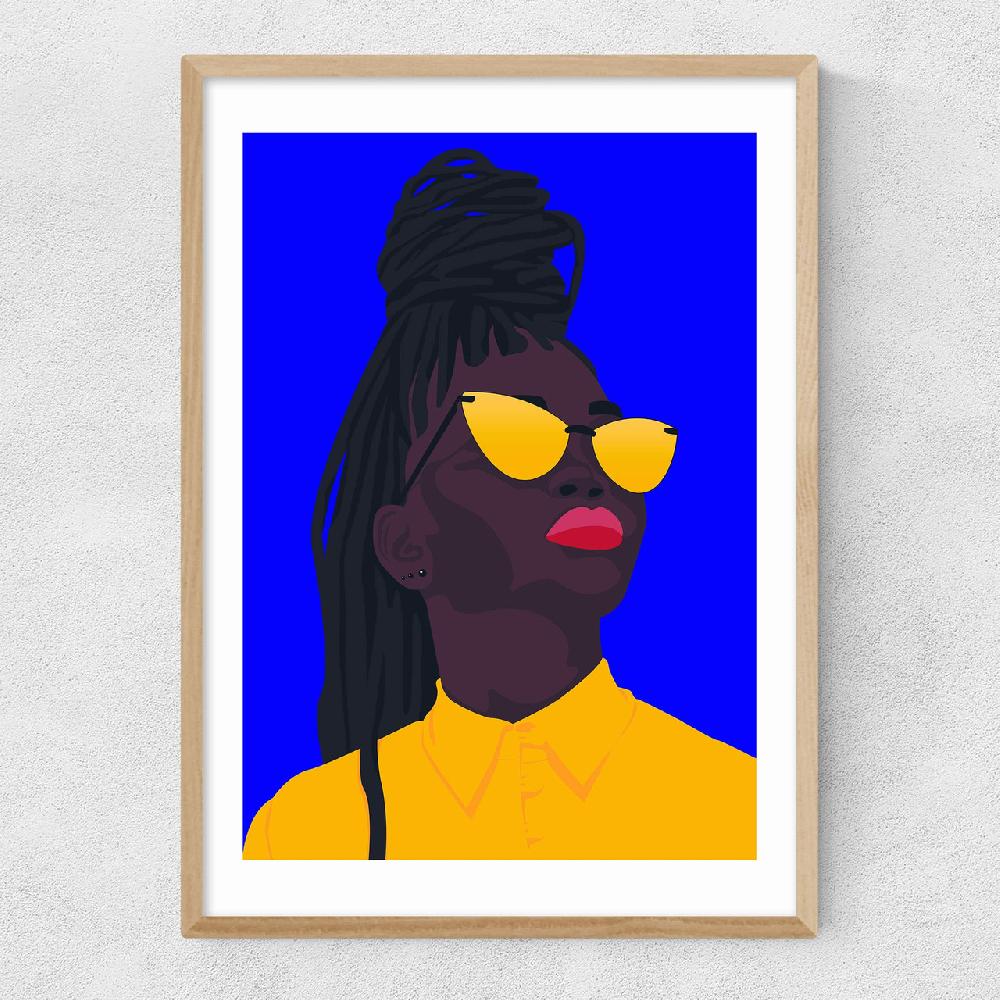 East End Prints Colorful Black