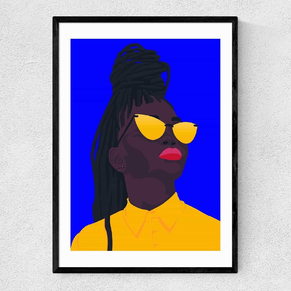 east end prints Colorful Black