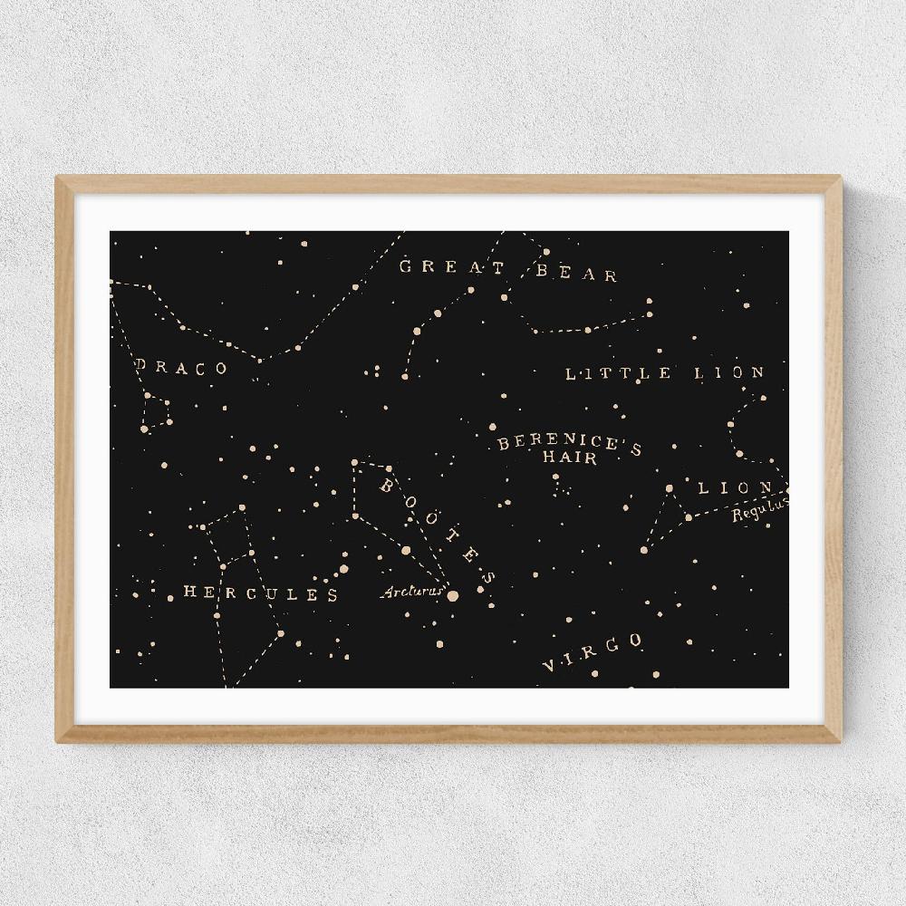East End Prints Constellation I Black By Aster
