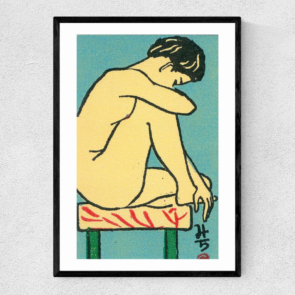 east end prints Contemplative Nude Matchbox