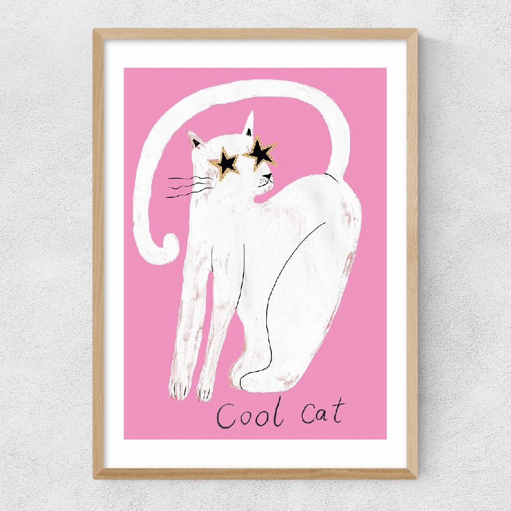 East End Prints Cool Cat