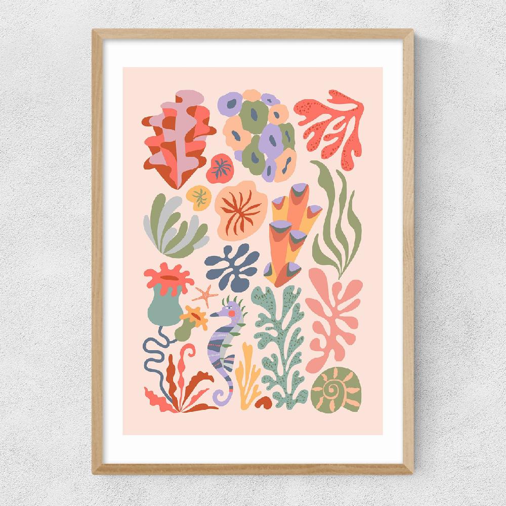 East End Prints Coral By Rachel Lee