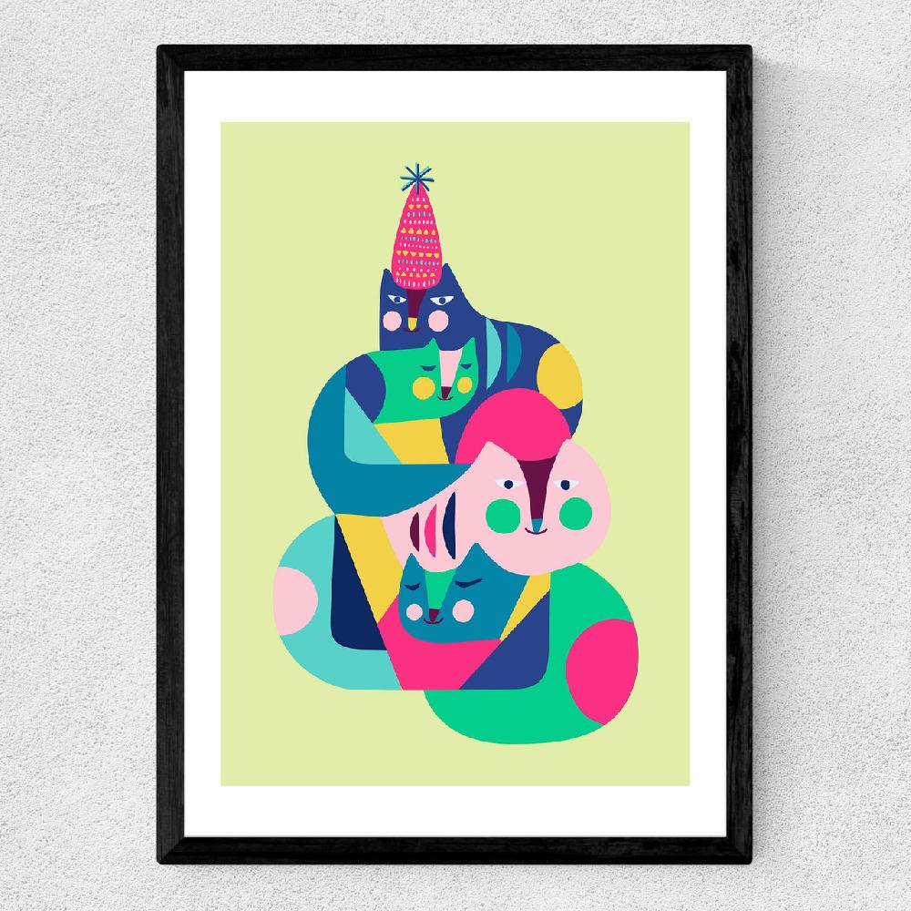 East End Prints Cozy Cats