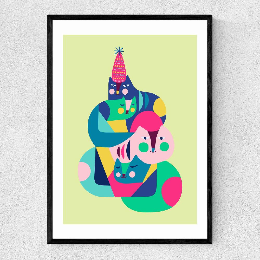 east end prints Cozy Cats