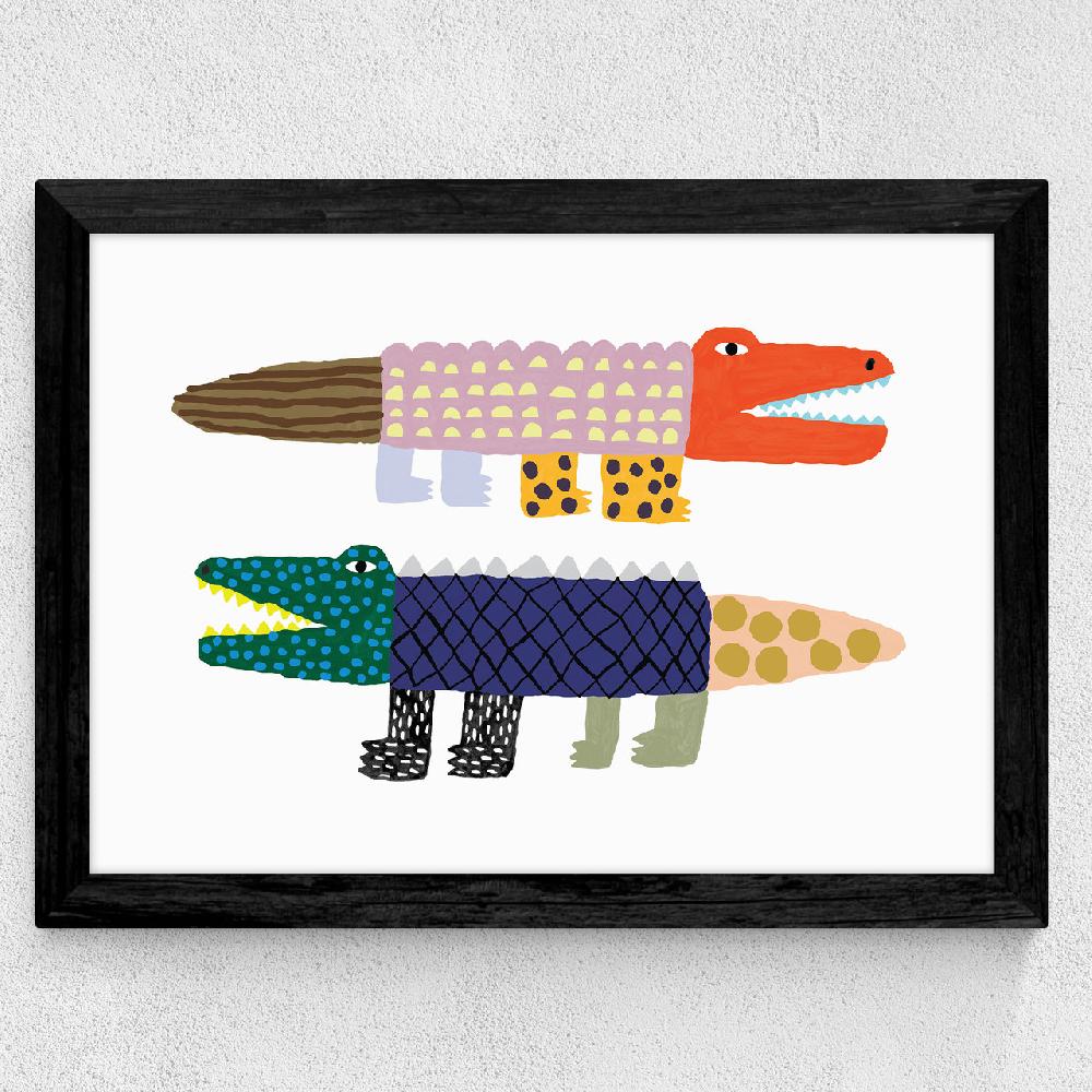 East End Prints Crocodile And Aligator