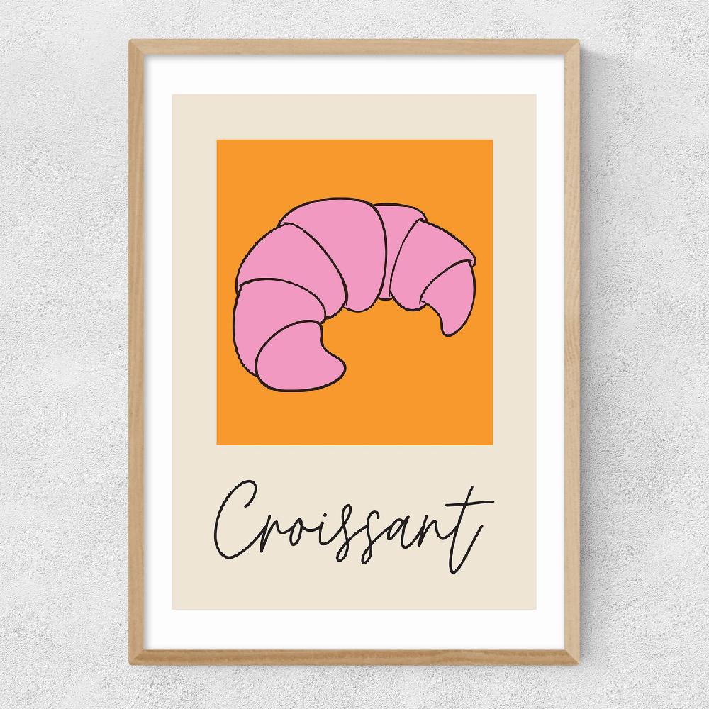 East End Prints Croissant By Inoui