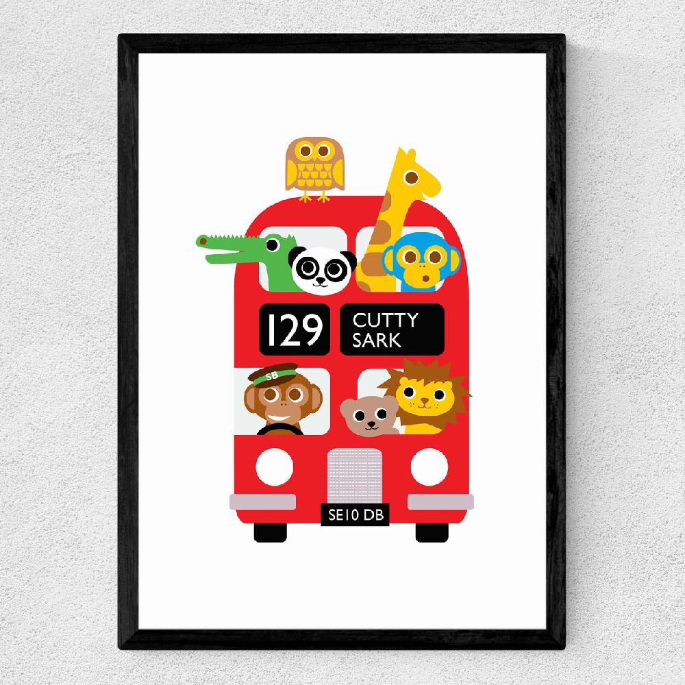 East End Prints Cutty Sark Bus Zoo
