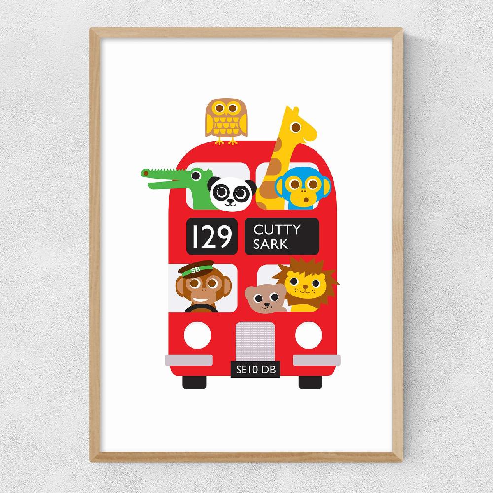 East End Prints Cutty Sark Bus Zoo