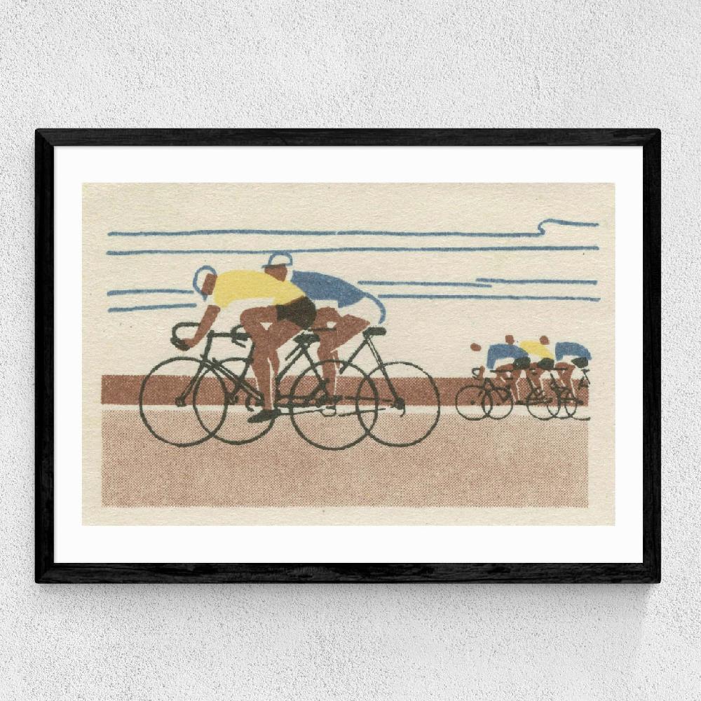 East End Prints Cycling Matchbox