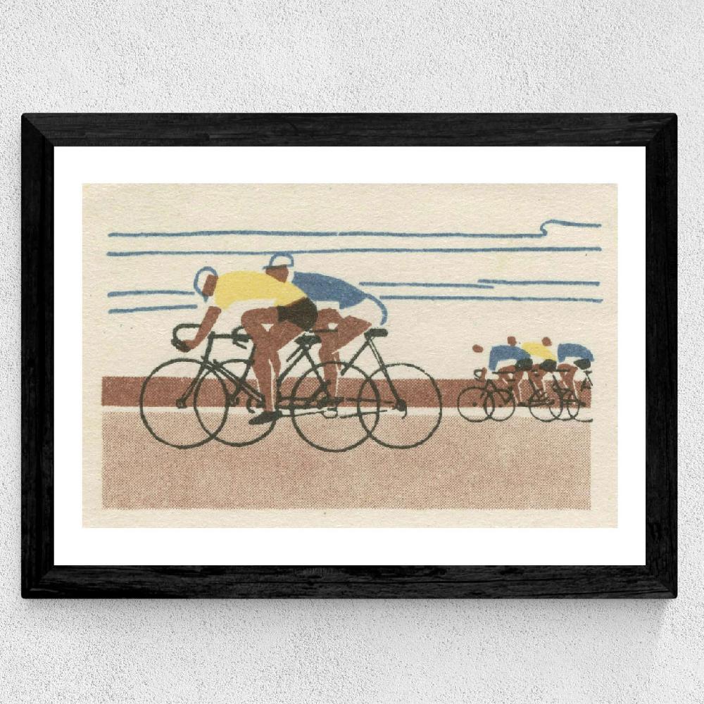 East End Prints Cycling Matchbox