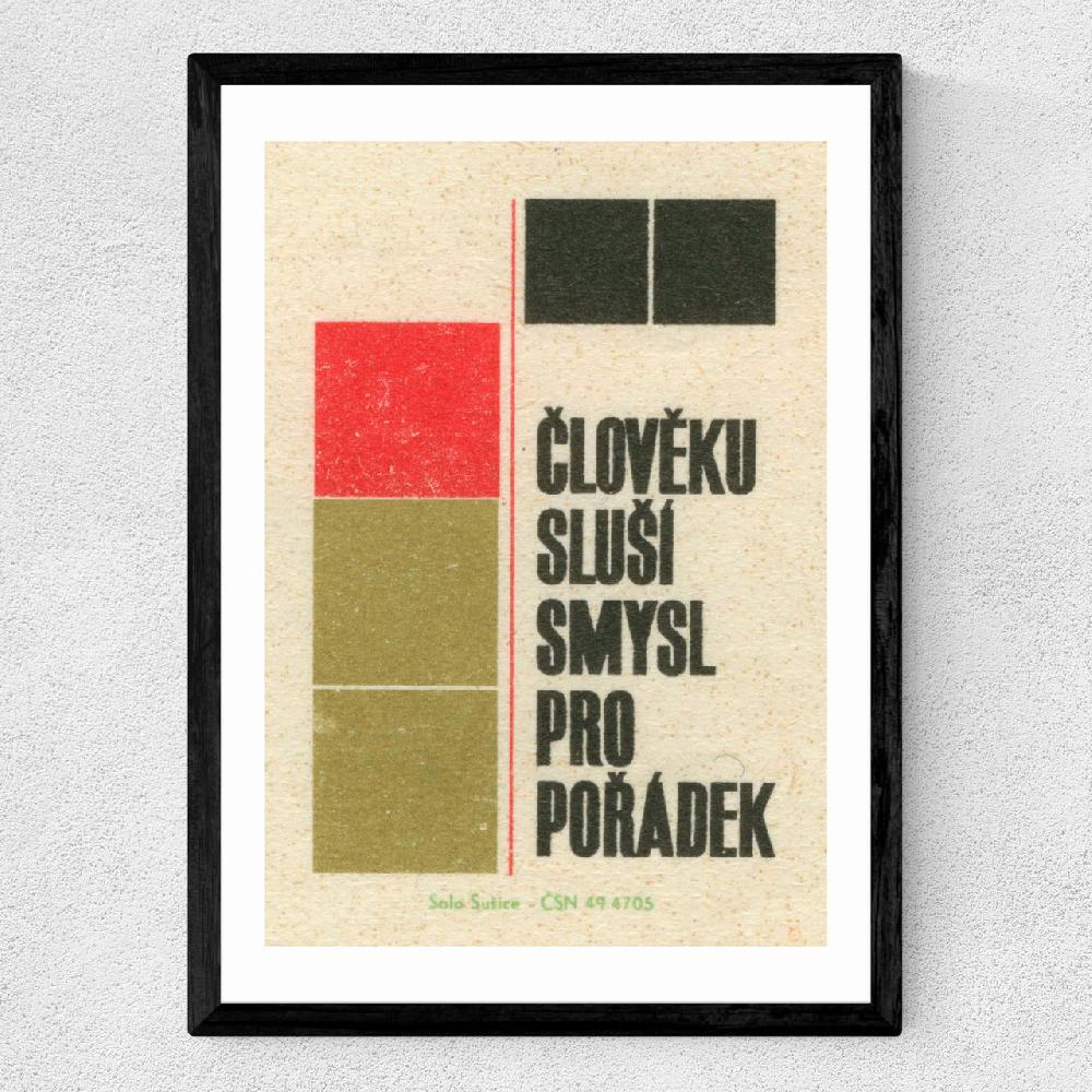 East End Prints Czech Two Matchbox