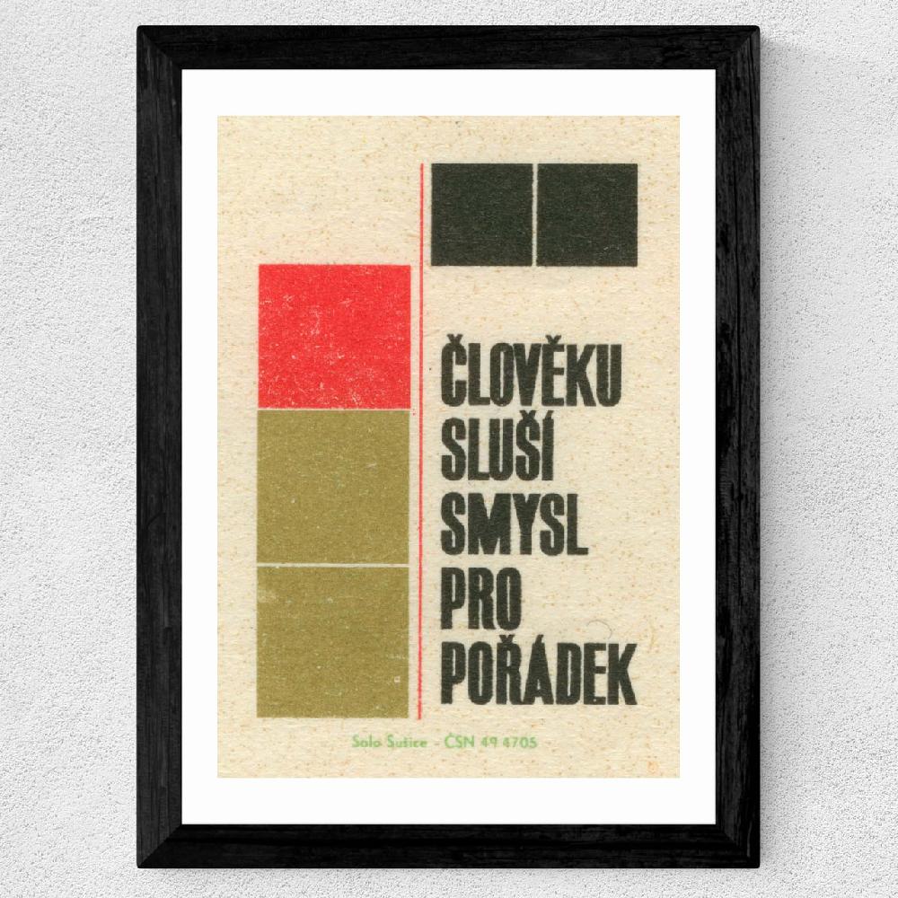 East End Prints Czech Two Matchbox