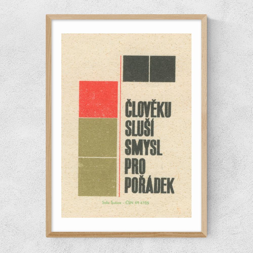 East End Prints Czech Two Matchbox